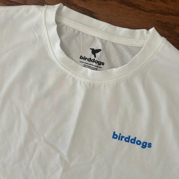 NWOT Birddogs Men's Splatterpaint Hummingbird Logo White Tee Shirt Size XL - Picture 7 of 11